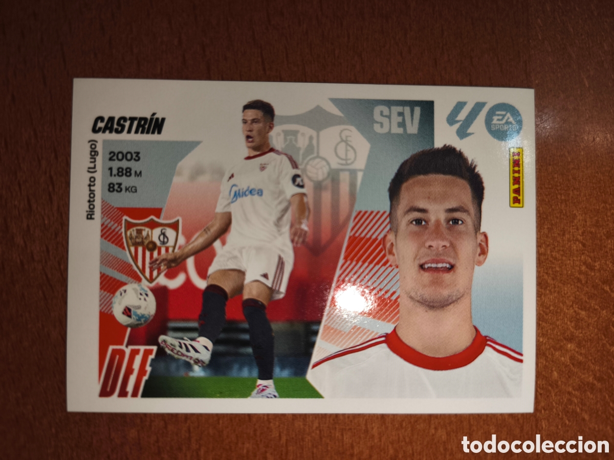Cromos de f&uacute;tbol: Castrin coloca n&deg;8 Bis liga este 25/26 Sevilla