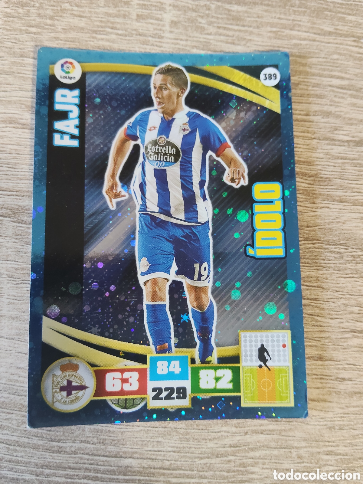 Cromos de f&uacute;tbol: Panini Adrenalyn 2015 2016 15 16 389 Fajr &iacute;dolo Deportivo de la Coru&ntilde;a