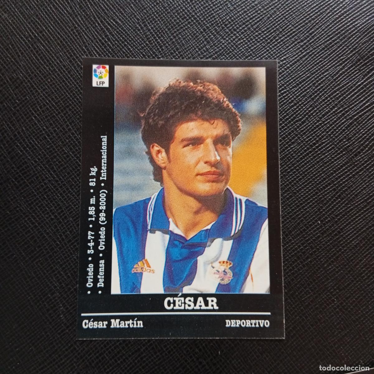 Cromos de f&uacute;tbol: 6 CESAR DEPORTIVO PANINI 00 01 CROMO FUTBOL LIGA 2000 2001 - SIN PEGAR - A31 PG271