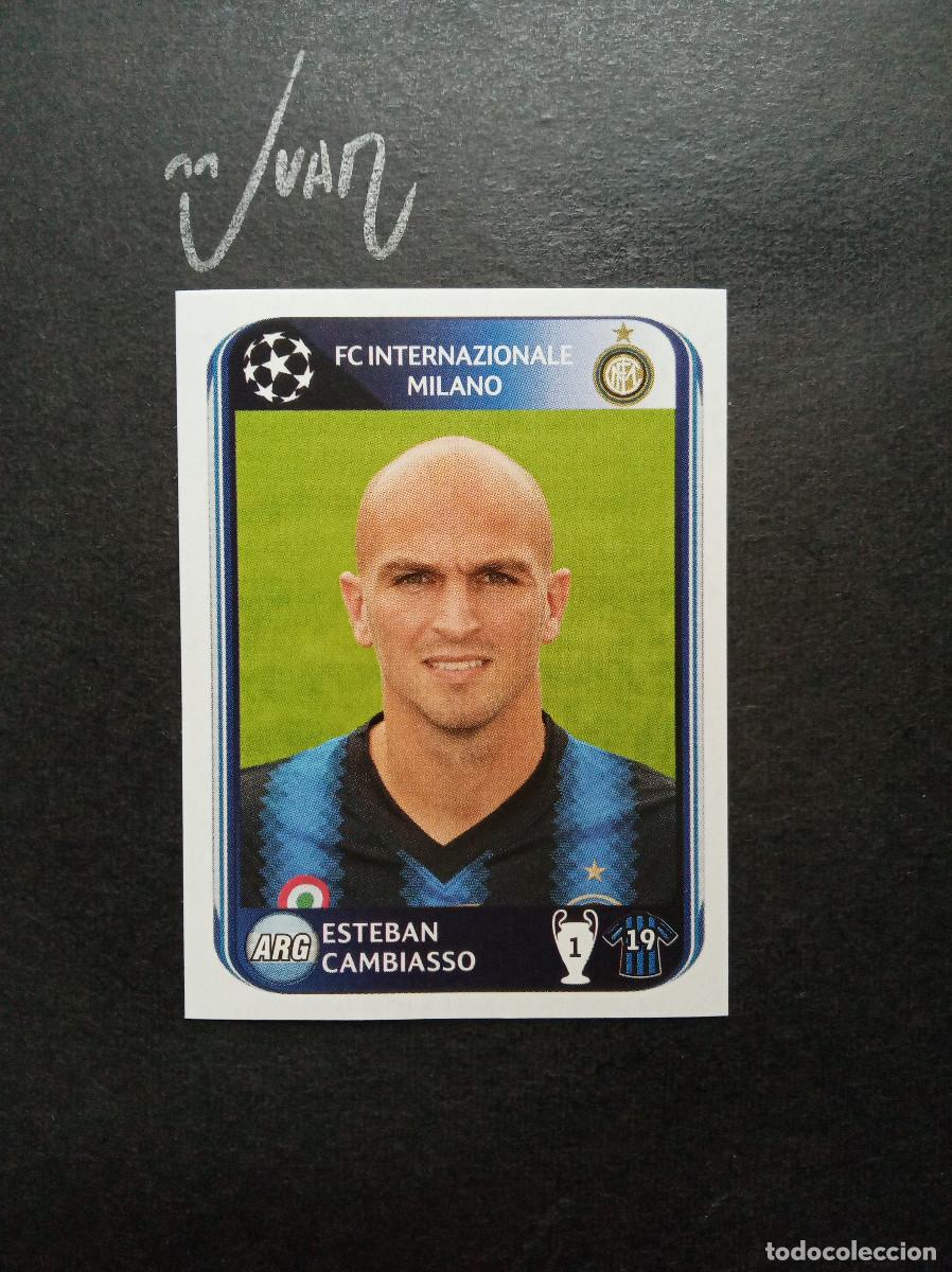 Cromos de f&uacute;tbol: N&ordm; 14 CAMBIASSO INTER MILAN ARGENTINA ⚽ PANINI &reg; CHAMPIONS 2010 2011 10 11 SIN PEGAR NUNCA NUEVO