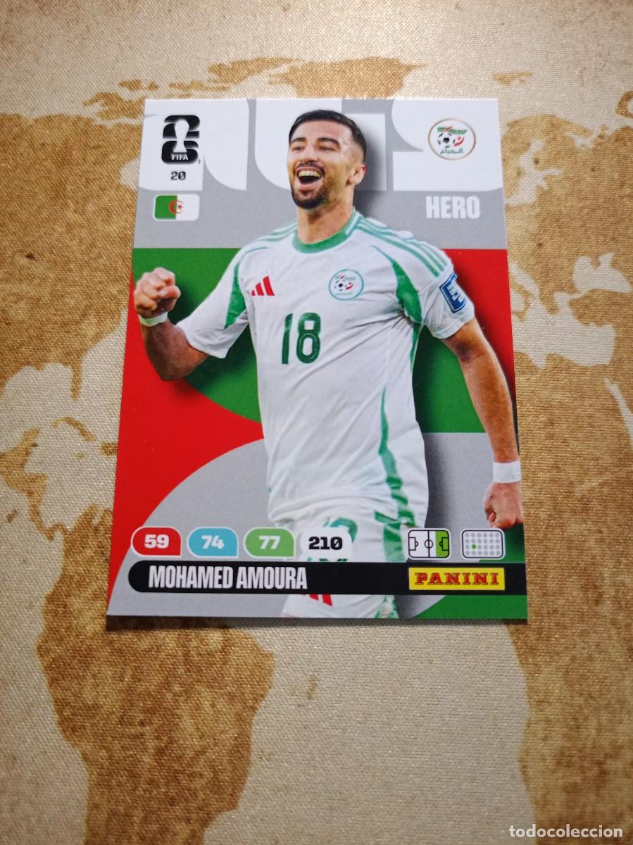 Cromos de f&uacute;tbol: Argelia 20 MOHAMED AMOURA Adrenalyn WORLD cup 2026