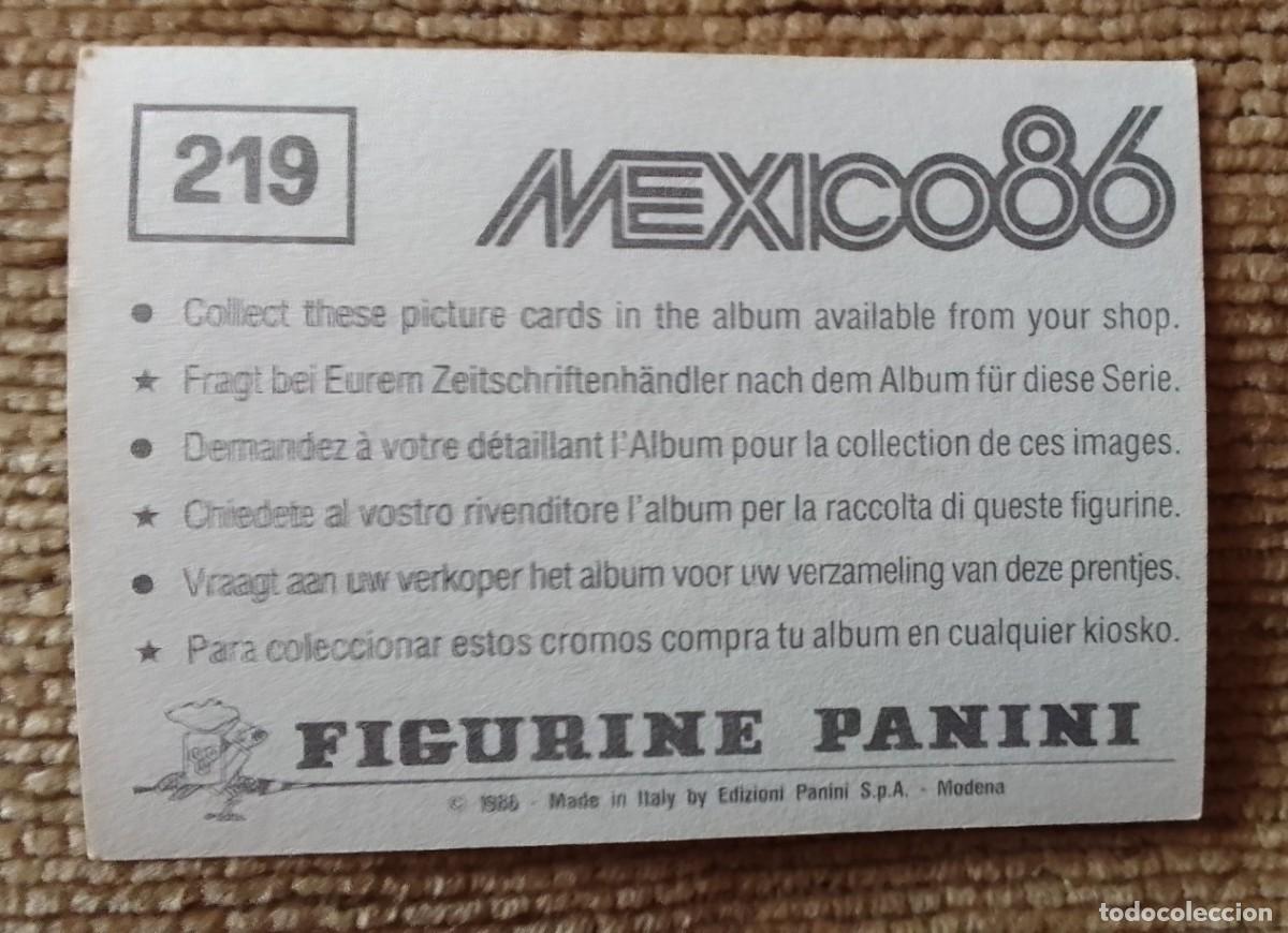 Cromos de f&uacute;tbol: CROMO MEXICO 86. 219. CANADA. PANINI. - Foto 2