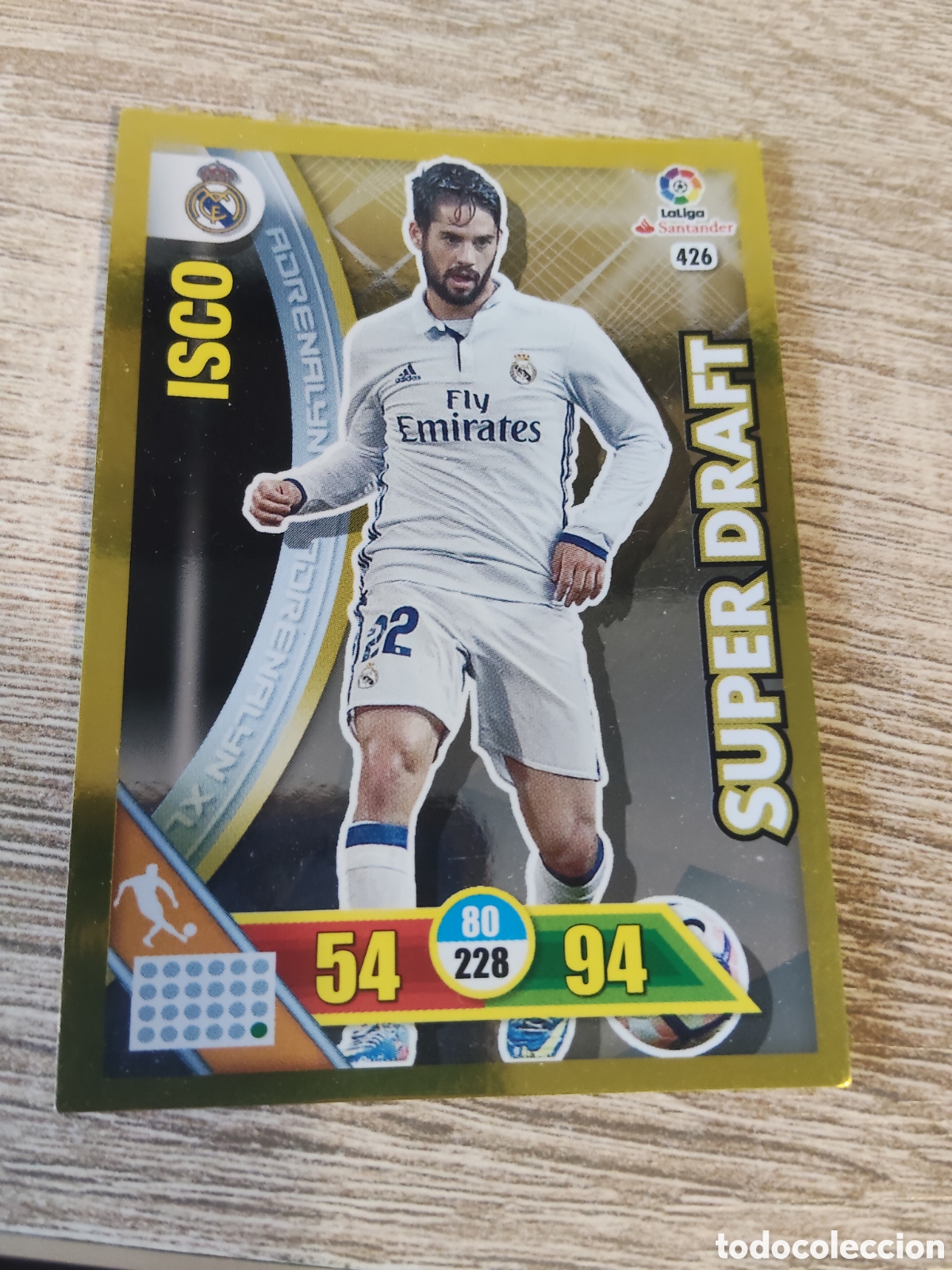 Cromos de f&uacute;tbol: Panini Adrenalyn 2016 2017 16 17 426 Isco super draft
