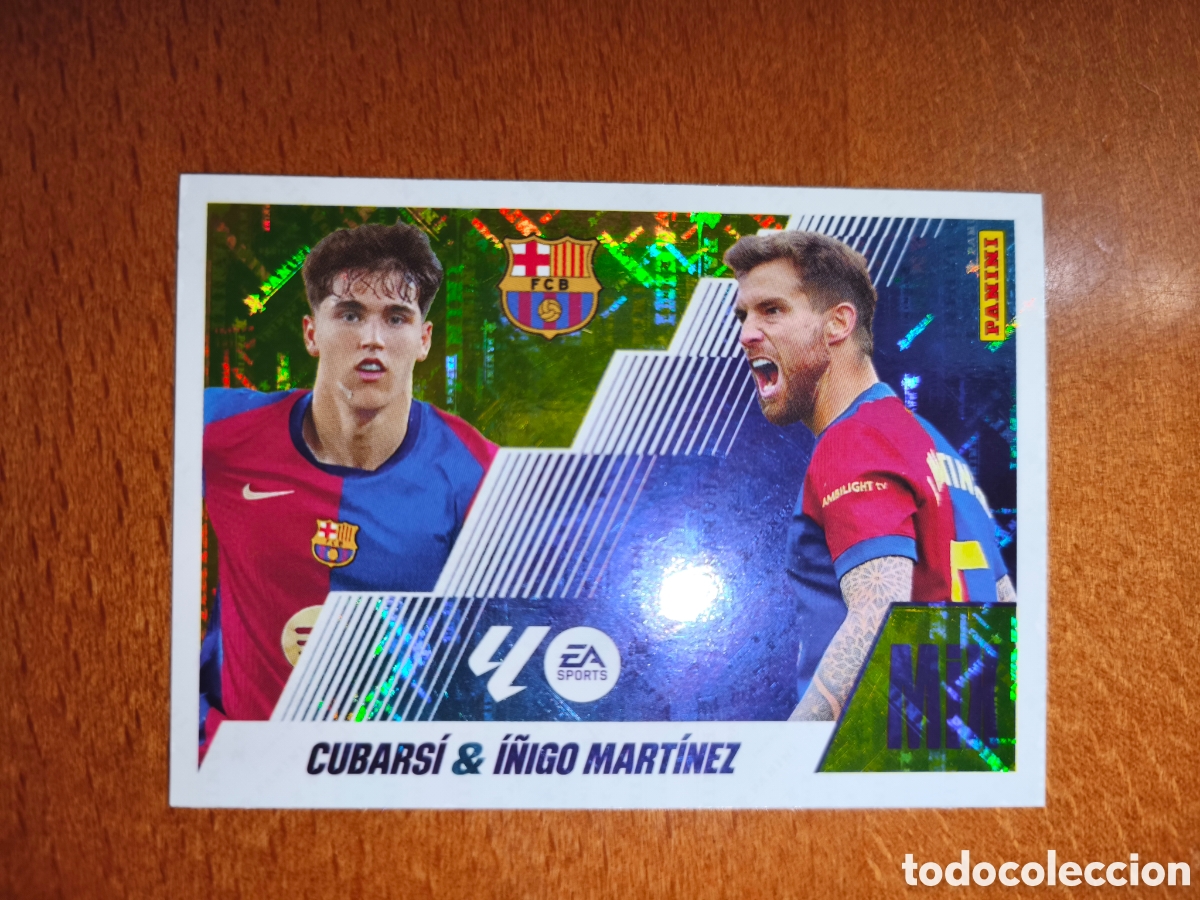 Cromos de f&uacute;tbol: Cubarsi/&Iacute;&ntilde;igo Mart&iacute;nez n&deg;4 MIX liga este 25/26 Barcelona