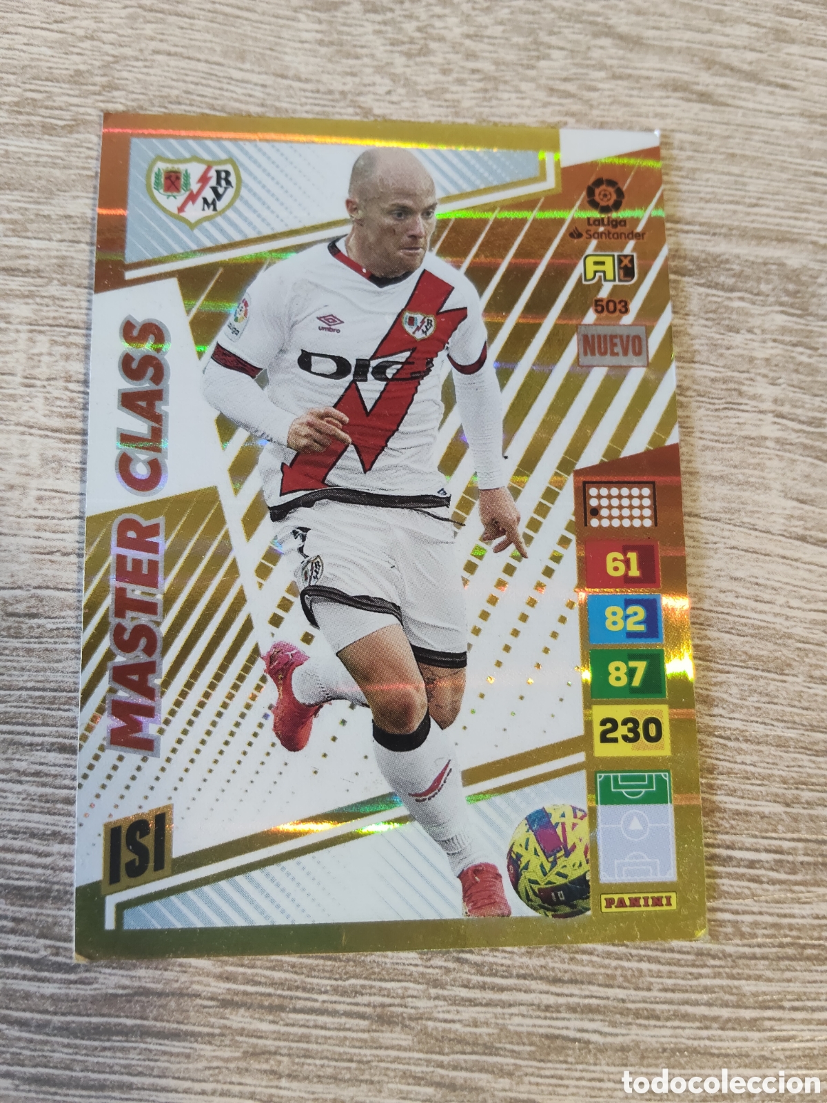 Cromos de f&uacute;tbol: Panini Adrenalyn 2022 2023 22 23 503 Isi Rayo Vallecano nuevo m&aacute;ster class