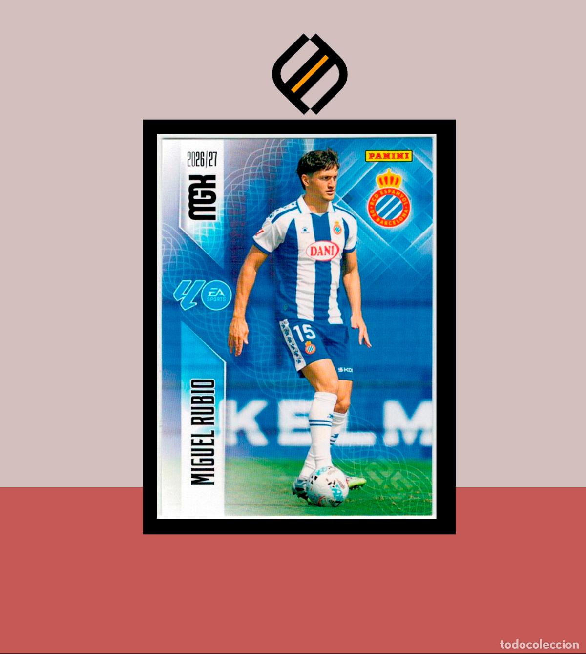 Cromos de f&uacute;tbol: MEGACRACKS 2026 2027 26 27 PANINI N&ordm; 170 MIGUEL RUBIO ESPANYOL ESPA&Ntilde;OL COLECCI&Oacute;N ALB&Uacute;M MGK