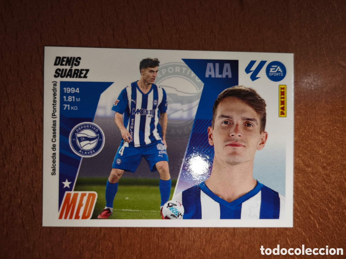 Cromos de f&uacute;tbol: Denis Su&aacute;rez fichaje n&deg;51 liga este 25/26 Deportivo Alav&eacute;s