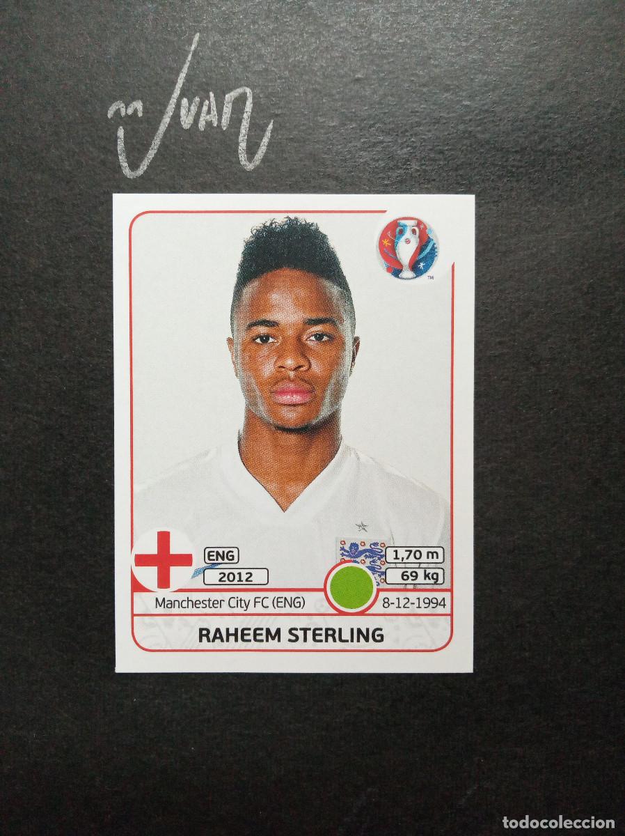 Cromos de f&uacute;tbol: 144 ROOKIE STERLING INGLATERRA MANCHESTER CITY ⚽ PANINI &reg; UEFA EURO 2016 FRANCIA 16 SIN PEGAR NUEVO