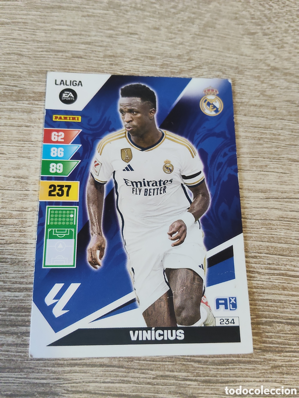 Cromos de f&uacute;tbol: Panini Adrenalyn 2023 2024 23 24 234 Vinicius Real Madrid
