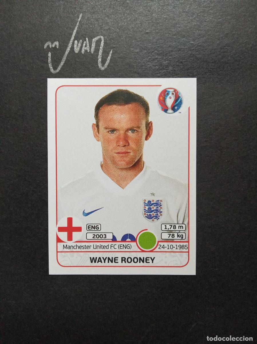Figurine di Calcio: N&ordm; 145 WAYNE ROONEY INGLATERRA MANCHESTER UNITED⚽ PANINI &reg; UEFA EURO 2016 FRANCIA 16 SIN PEGAR NUEVO