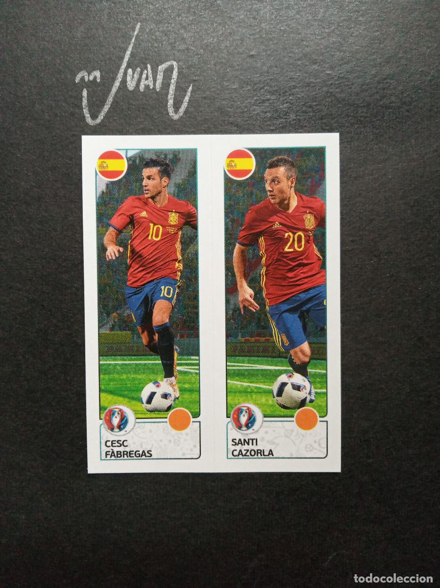Cromos de Futebol: 377 A B CESC CAZORLA ESPA&Ntilde;A BARCELONA ⚽ PANINI &reg; UEFA EURO FRANCIA 2016 EUROCOPA 16 SIN PEGAR NUEVO