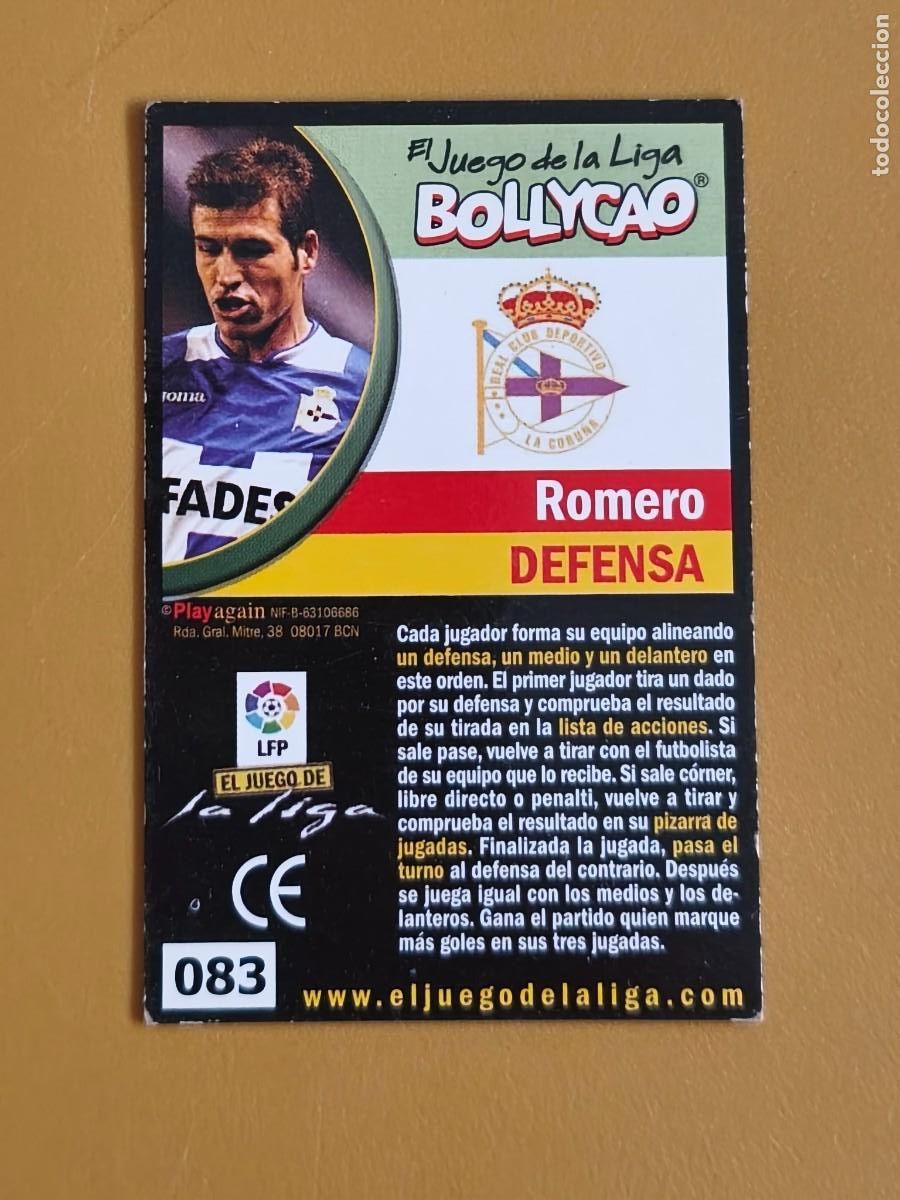 Cromos de Futebol: romero, bollycao el juego de la liga 2004 05
