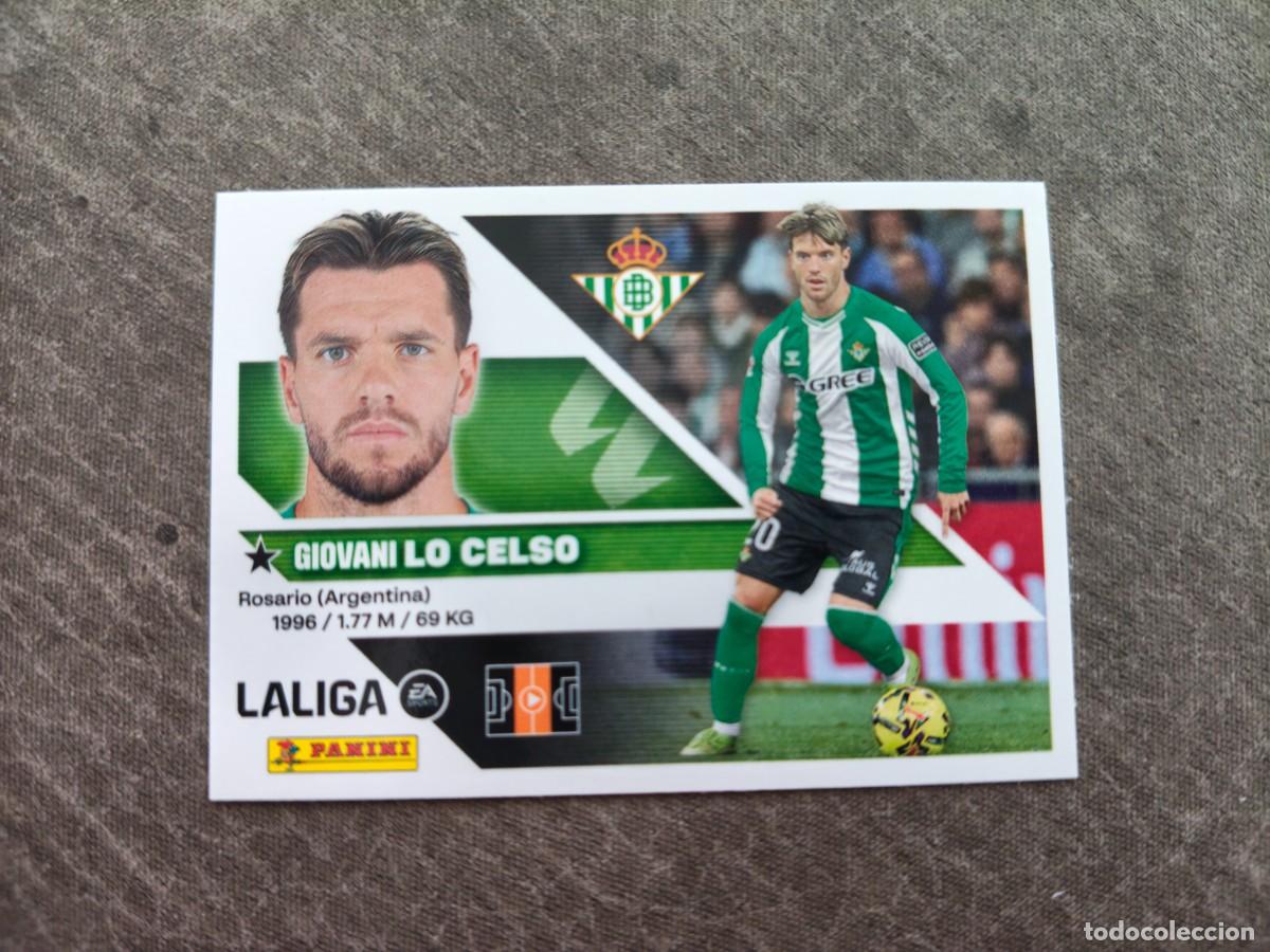 Cromos de f&uacute;tbol: Cromo 14 GIOVANI LO CELSO REAL BETIS. Colecci&oacute;n LALIGA F&uacute;tbol 2026-2027 PANINI Nuevo