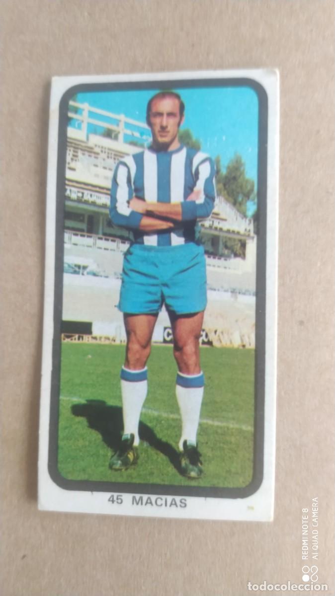Cromos de f&uacute;tbol: MALAGA 46 MACIAS FUTBOL 1974 1975 -74 75 RUIZ ROMERO SIN PEGAR -F
