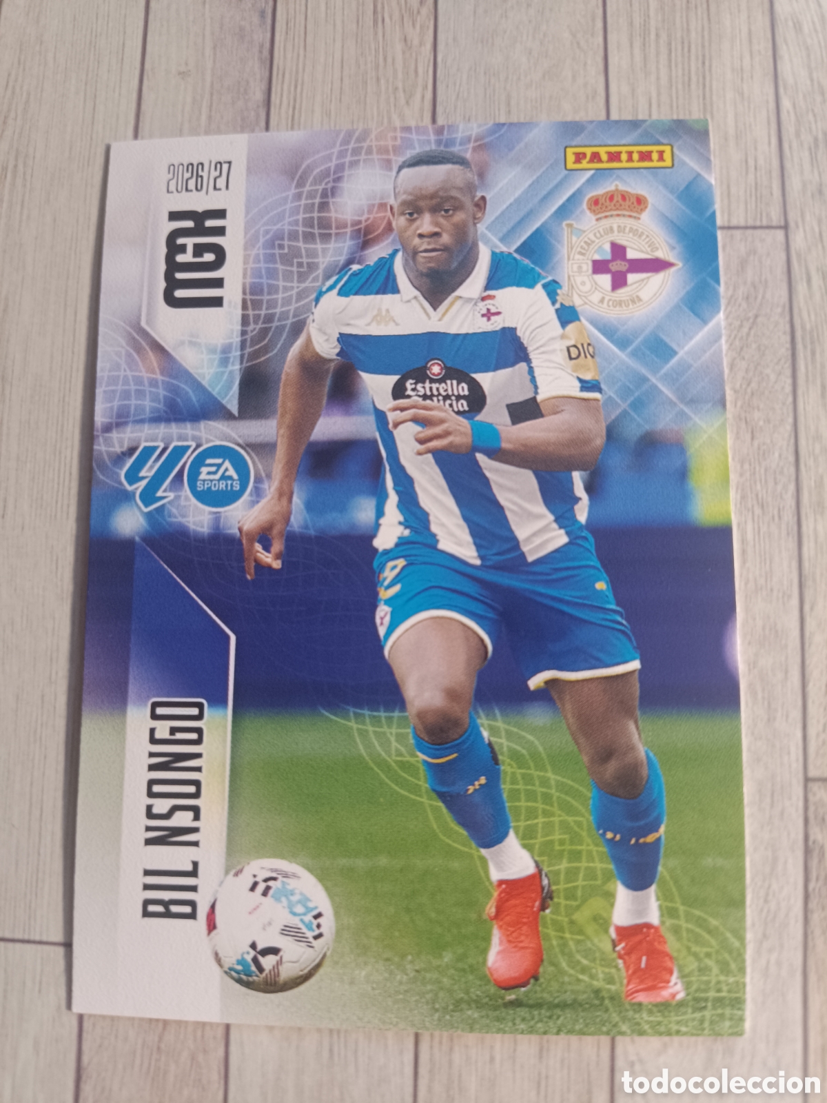 Cromos de f&uacute;tbol: 144 BIL NSONGO DEPORTIVO DE LA CORU&Ntilde;A MEGACRACKS MGK 26 27 PANINI 2026 2027