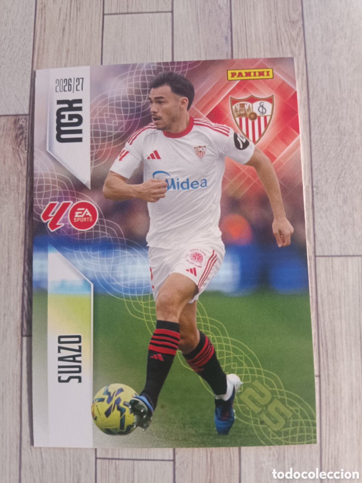 Cromos de f&uacute;tbol: 333 SUAZO SEVILLA MEGACRACKS MGK 26 27 PANINI 2026 2027