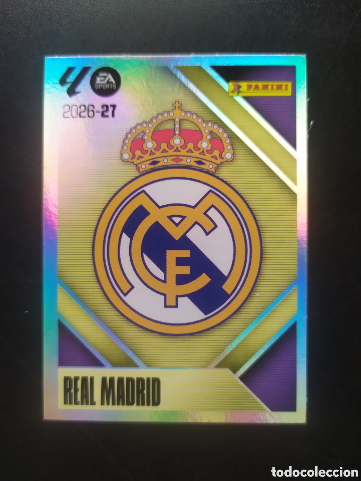 Cromos de f&uacute;tbol: Liga este 2026 2027 26 27 panini escudo n&deg; 1 Real Madrid