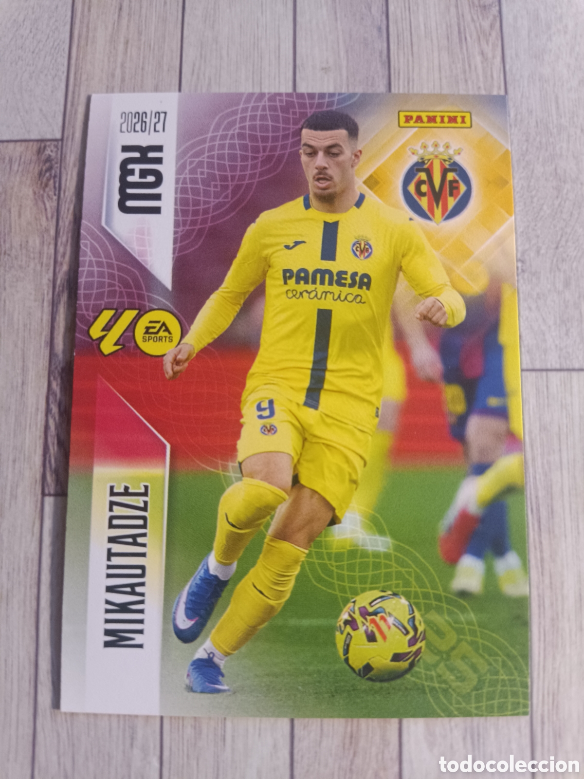 Cromos de f&uacute;tbol: 376 MIKAUTADZE VILLARREAL MEGACRACKS MGK 26 27 PANINI 2026 2027