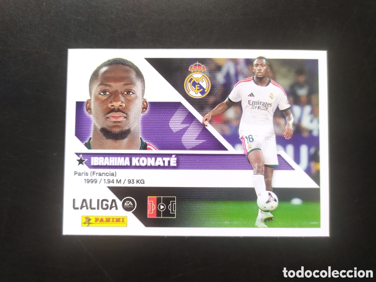 Cromos de f&uacute;tbol: Liga este 2026 2027 26 27 panini Konate coloca n&deg; 7 bis Real Madrid
