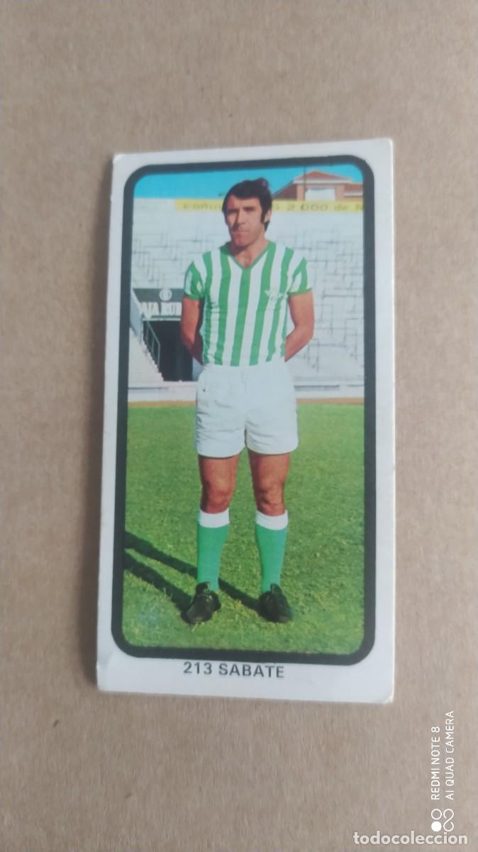 Cromos de f&uacute;tbol: BETIS 213 SABATE FUTBOL 1974 1975 -74 75 RUIZ ROMERO SIN PEGAR -F