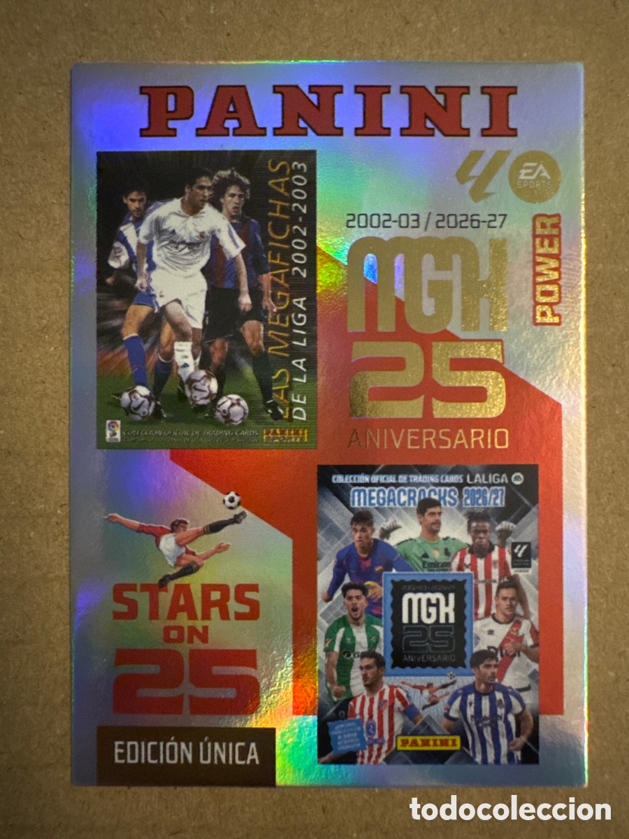Cromos de f&uacute;tbol: # P 424 424P Aniversario Stars on 25 Power Megacracks 26 27 2026 2027 Edici&oacute;n &Uacute;nica
