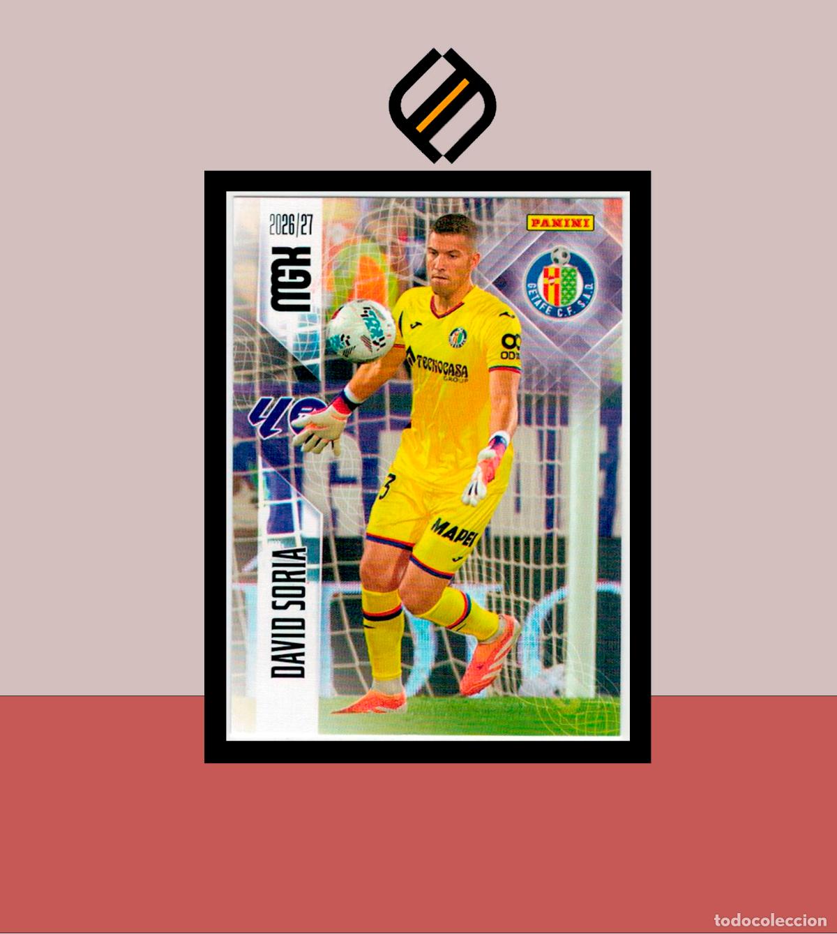 Cromos de f&uacute;tbol: MEGACRACKS 2026 2027 26 27 PANINI N&ordm; 182 DAVID SORIA GETAFE COLECCI&Oacute;N ALB&Uacute;M MGK