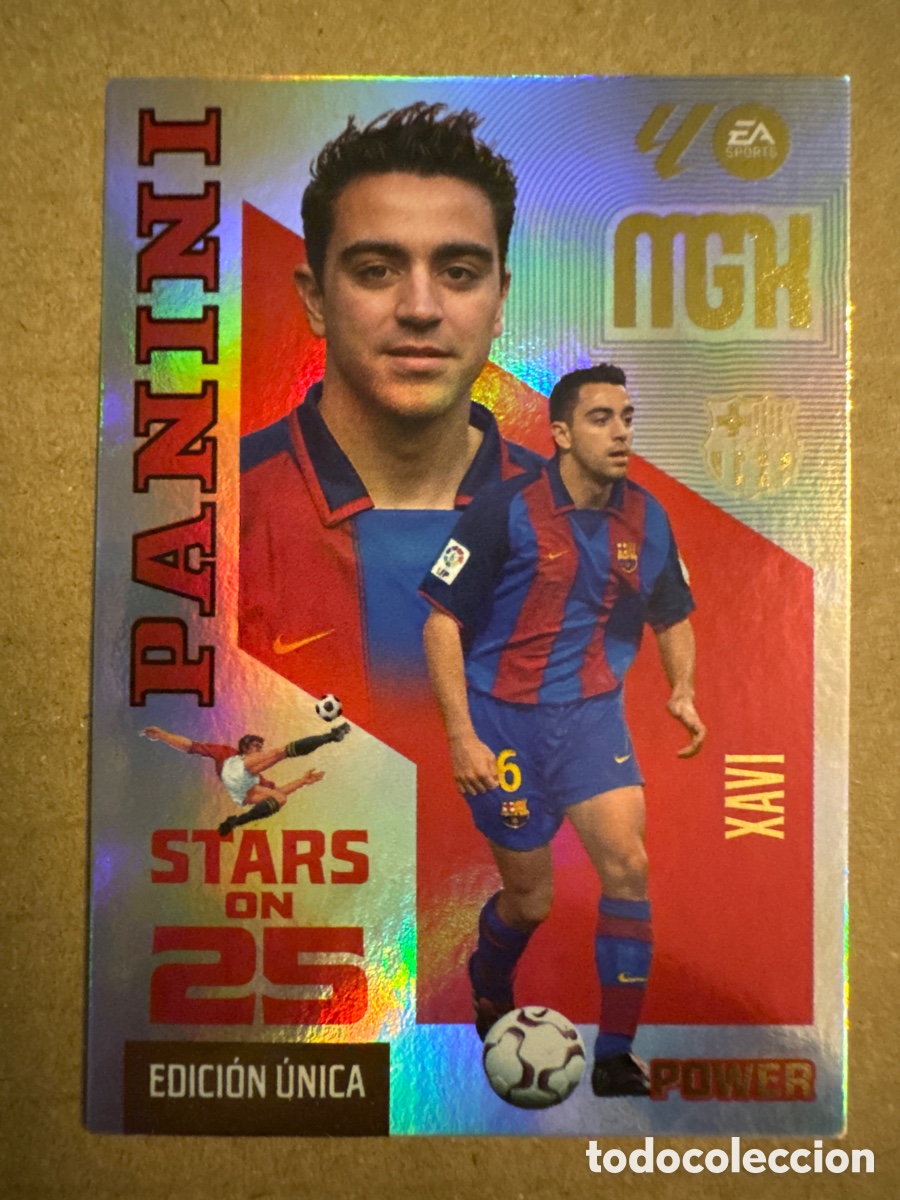 Cartes &agrave; collectionner de Football: # P 427 427P Xavi Hern&aacute;ndez FC Barcelona Stars on 25 Power Megacracks 26 27 2026 2027 Edici&oacute;n &Uacute;nica