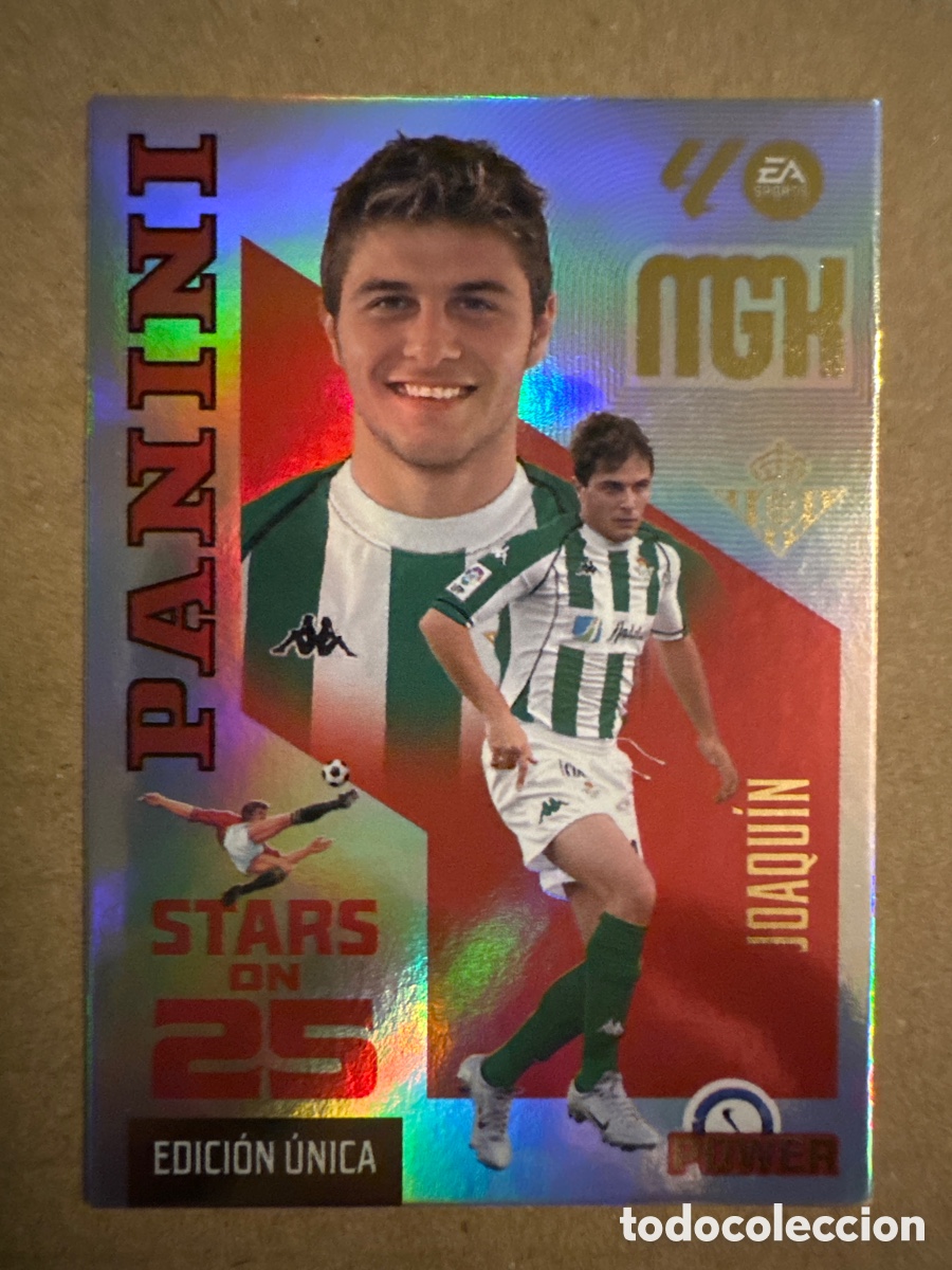 Cromos de f&uacute;tbol: # P 431 431P Joaquin Real Betis Stars on 25 Power Megacracks 26 27 2026 2027 Edici&oacute;n &Uacute;nica