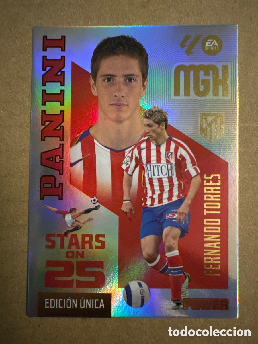 Cromos de f&uacute;tbol: P 432 432P Fernando Torres Atl&eacute;tico Madrid Stars on 25 Power Megacracks 26 27 2026 2027 Edici&oacute;n &Uacute;nic