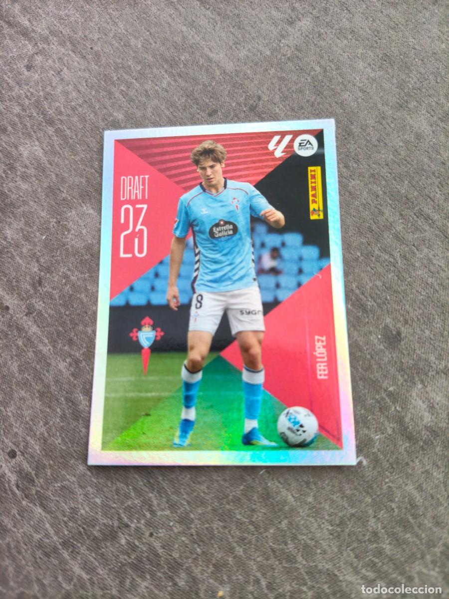 Cromos de f&uacute;tbol: Cromo 7 FER L&Oacute;PEZ RC CELTA DRAFT 23. Colecci&oacute;n LALIGA F&uacute;tbol 2026-2027 PANINI Nuevo