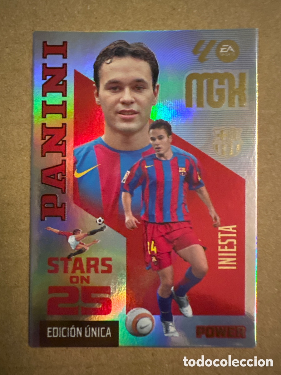 Figurine di Calcio: # P 434 434P Iniesta FC Barcelona Stars on 25 Power Megacracks 26 27 2026 2027 Edici&oacute;n &Uacute;nica