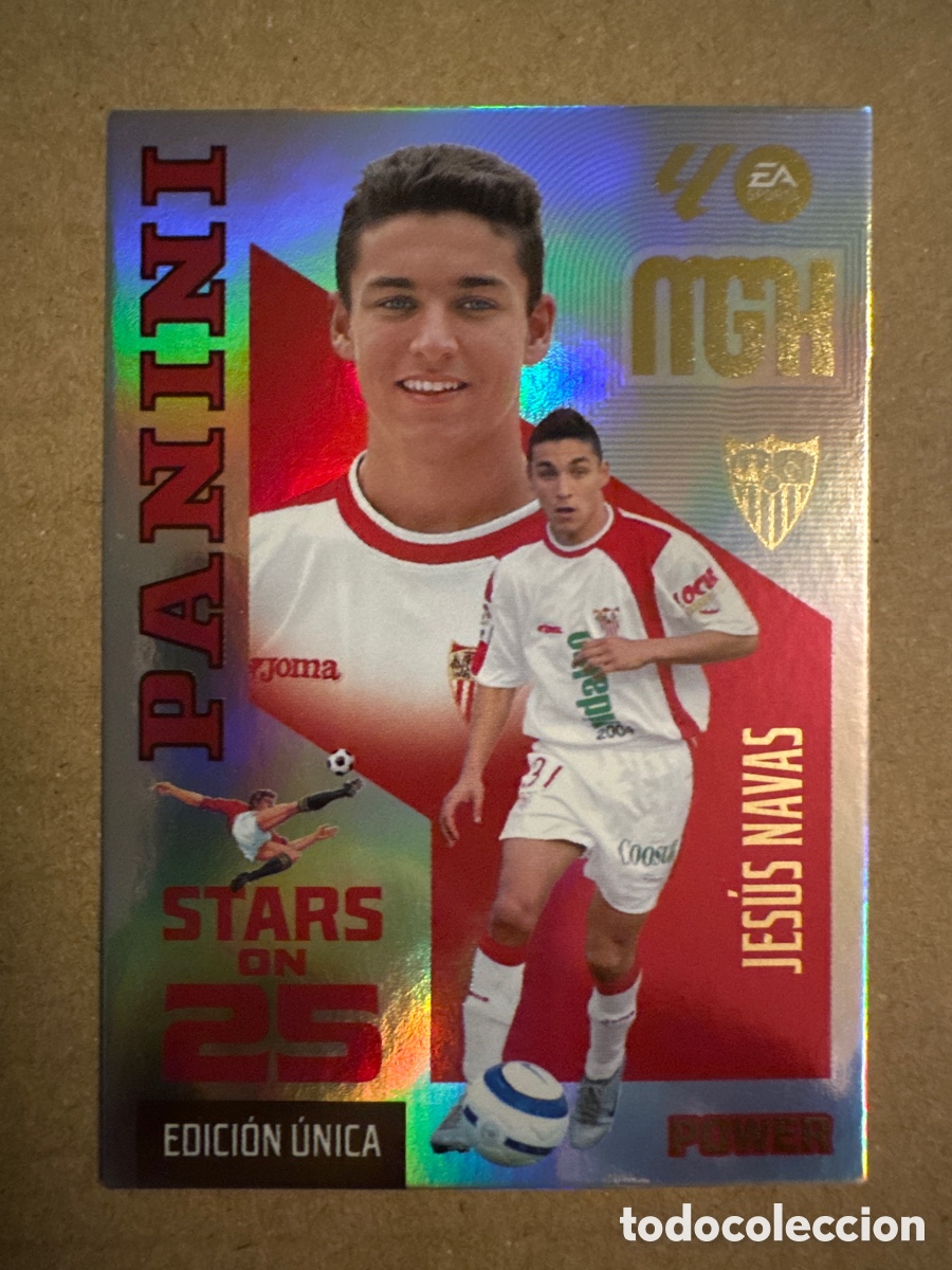 Cromos de f&uacute;tbol: # P 437 437P Jes&uacute;s Navas Sevilla Stars on 25 Power Megacracks 26 27 2026 2027 Edici&oacute;n &Uacute;nica