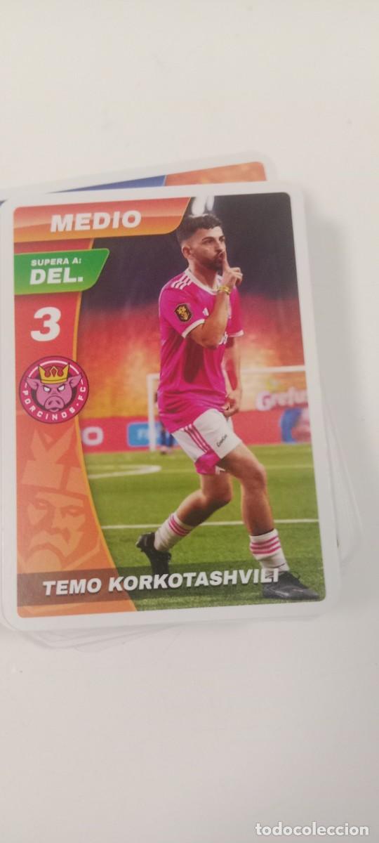 Cromos de f&uacute;tbol: TEMO KORKOTASHVILI CROMO TARJETA KINGS LEAGUE C-VA3
