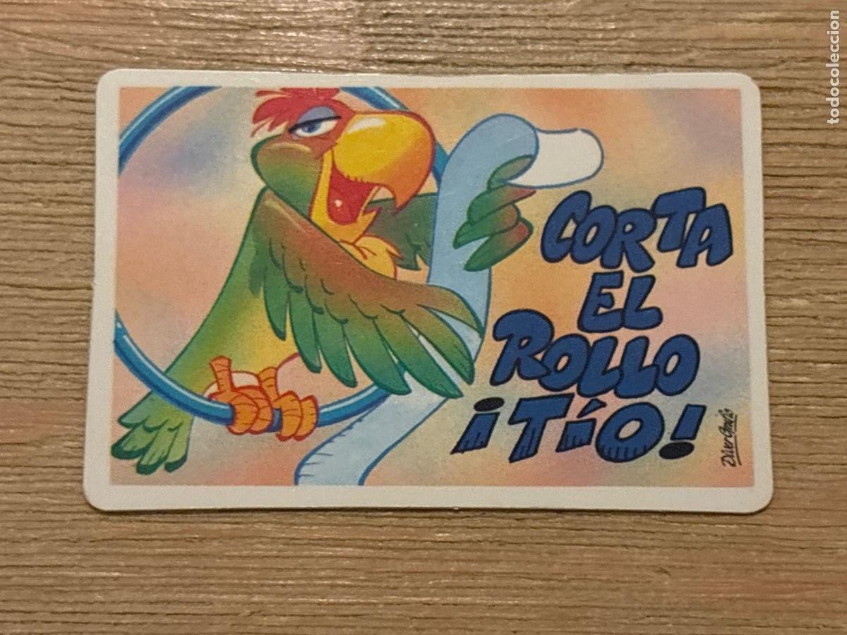 Football Stickers: 37. CROMO SIN PEGAR PEGUI-TARJETA PEGUITARJETAS BOLLYCAO -CORTA EL ROLLO T&Iacute;O-