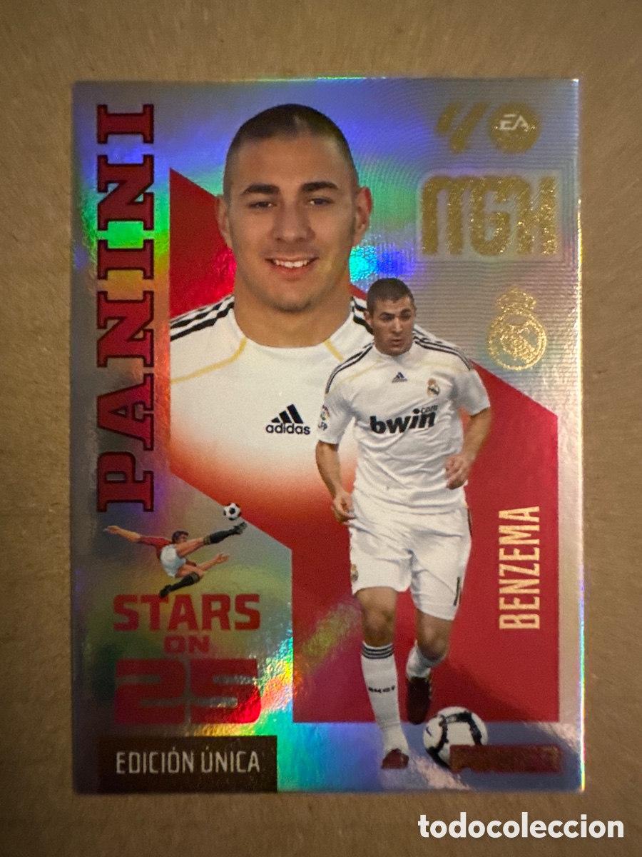 Football Stickers: # P 441 441P Benzema Real Madrid Stars on 25 Power Megacracks 26 27 2026 2027 Edici&oacute;n &Uacute;nica
