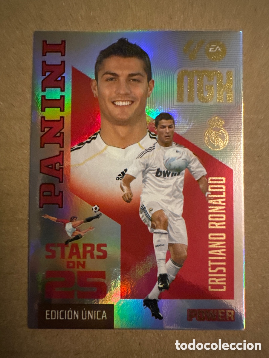 Football Stickers: P 442 442P Cristiano Ronaldo Real Madrid Stars on 25 Power Megacracks 26 27 2026 2027 Edici&oacute;n &Uacute;nica