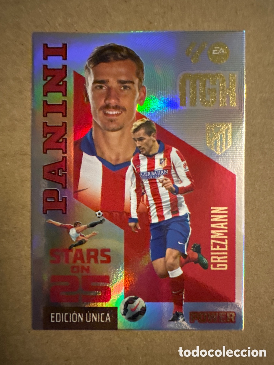 Fu&szlig;ball-Sticker: # P 443 443P Griezmann Atl&eacute;tico de Madrid Stars on 25 Power Megacracks 26 27 2026 2027 Edici&oacute;n &Uacute;nica