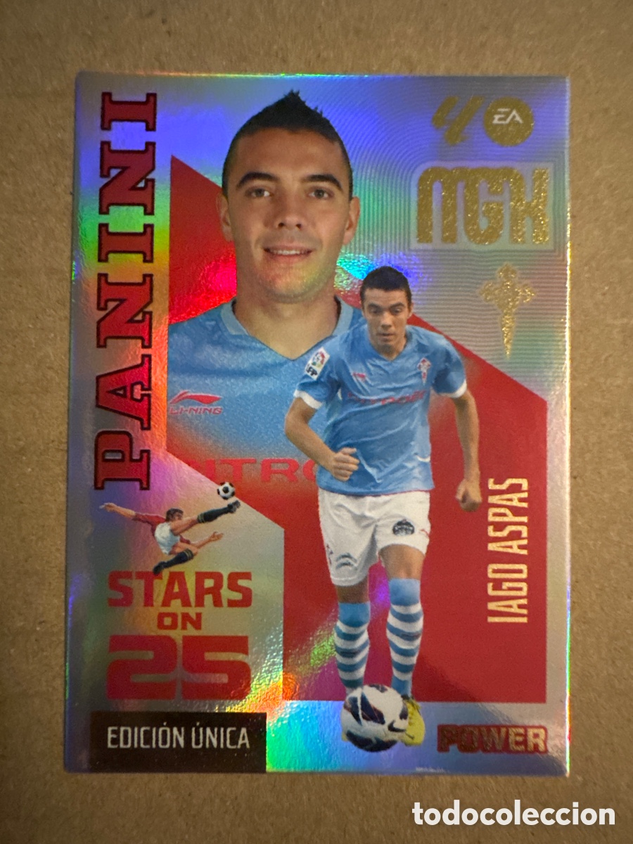 Figurine di Calcio: # P 444 444P Iago Aspas Celta de Vigo Stars on 25 Power Megacracks 26 27 2026 2027 Edici&oacute;n &Uacute;nica
