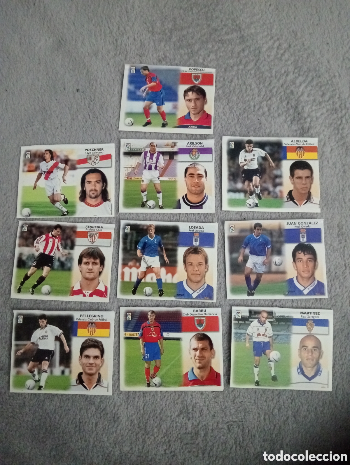 Football Stickers: Lote 9 colocas 1 fichaje bis liga 99 00 este ventanilla 1999 2000