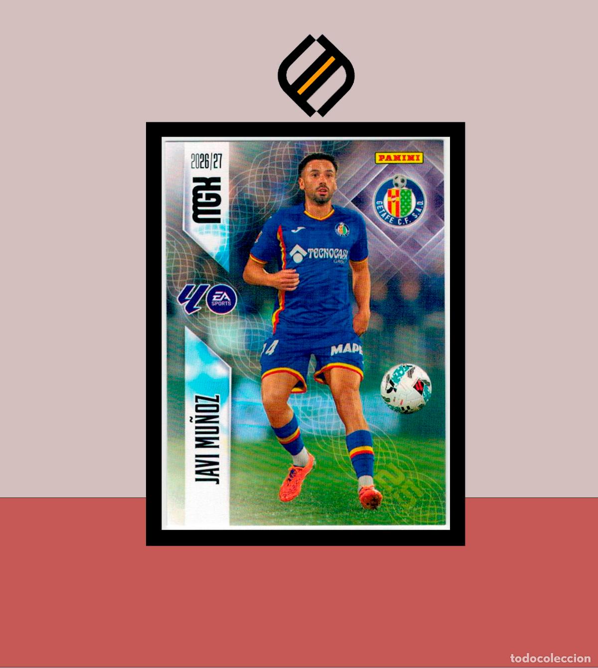 Cromos de Futebol: MEGACRACKS 2026 2027 26 27 PANINI N&ordm; 191 JAVI MU&Ntilde;OZ GETAFE COLECCI&Oacute;N ALB&Uacute;M MGK