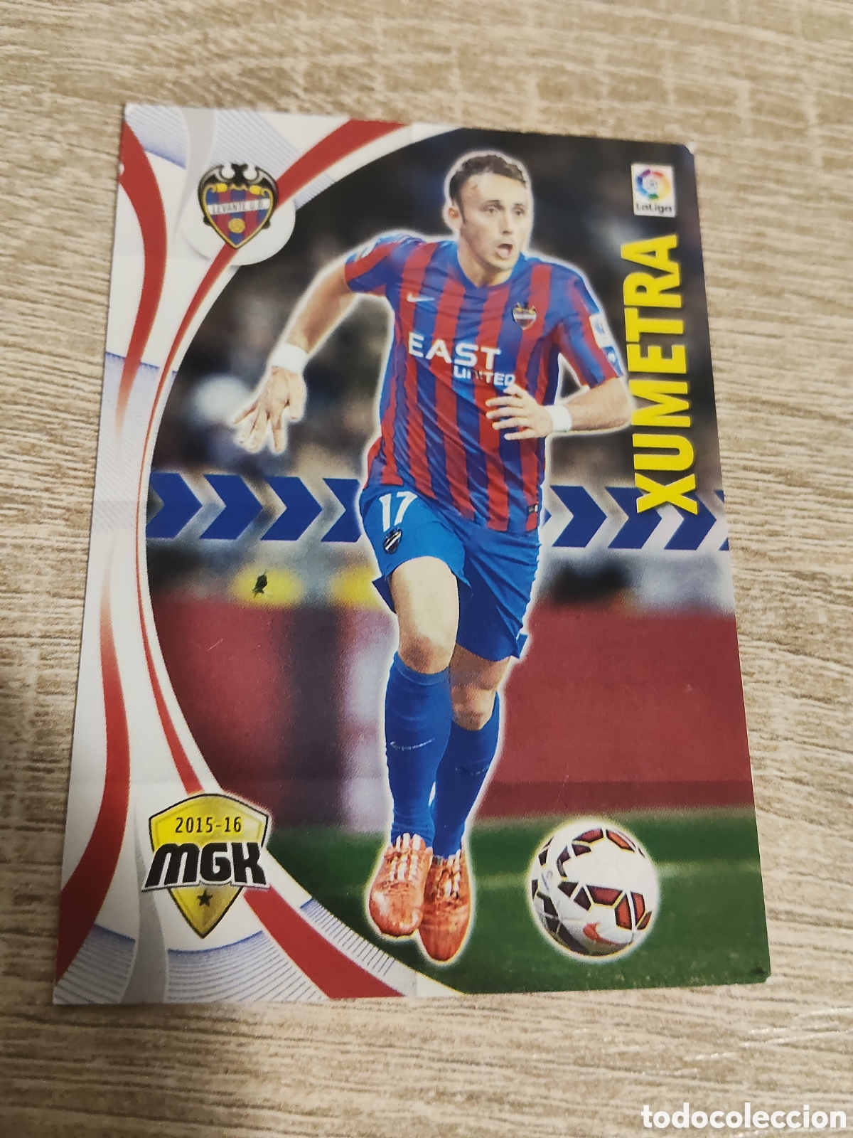 Cromos de f&uacute;tbol: Panini Megacracks 2015 2016 15 16 313 Xumetra Levante