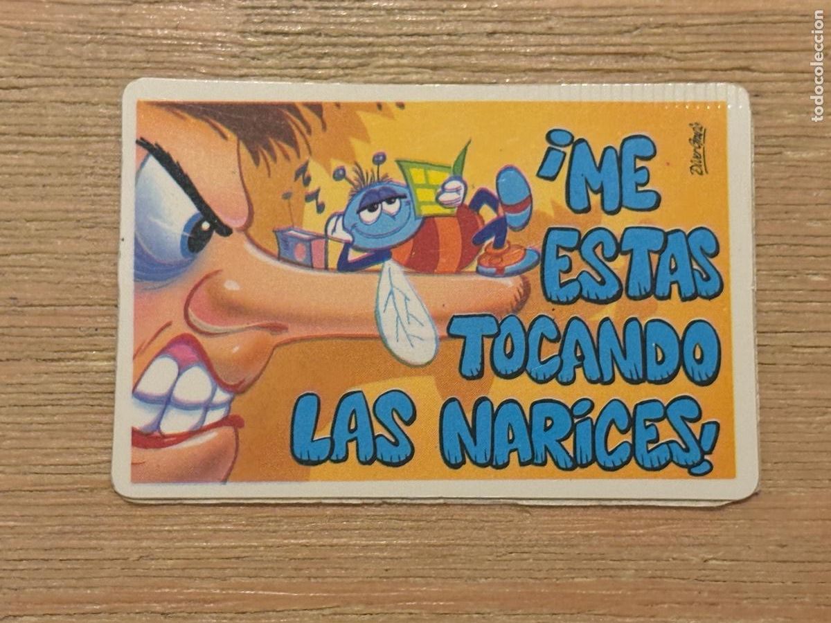 Figurine di Calcio: 37. CROMO SIN PEGAR PEGUI-TARJETA PEGUITARJETAS BOLLYCAO -ME EST&Aacute;S TOCANDO LAS NARICES -