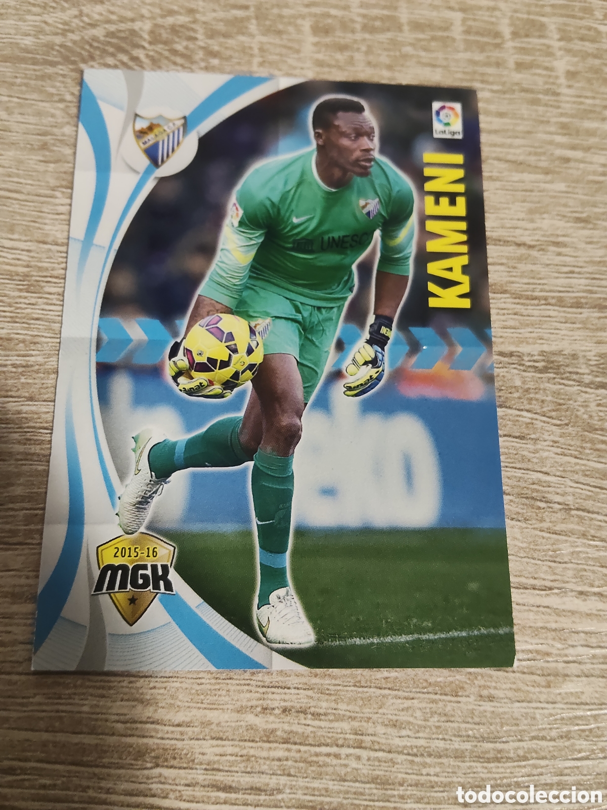 Cromos de f&uacute;tbol: Panini Megacracks 2015 2016 15 16 354 Kameni M&aacute;laga