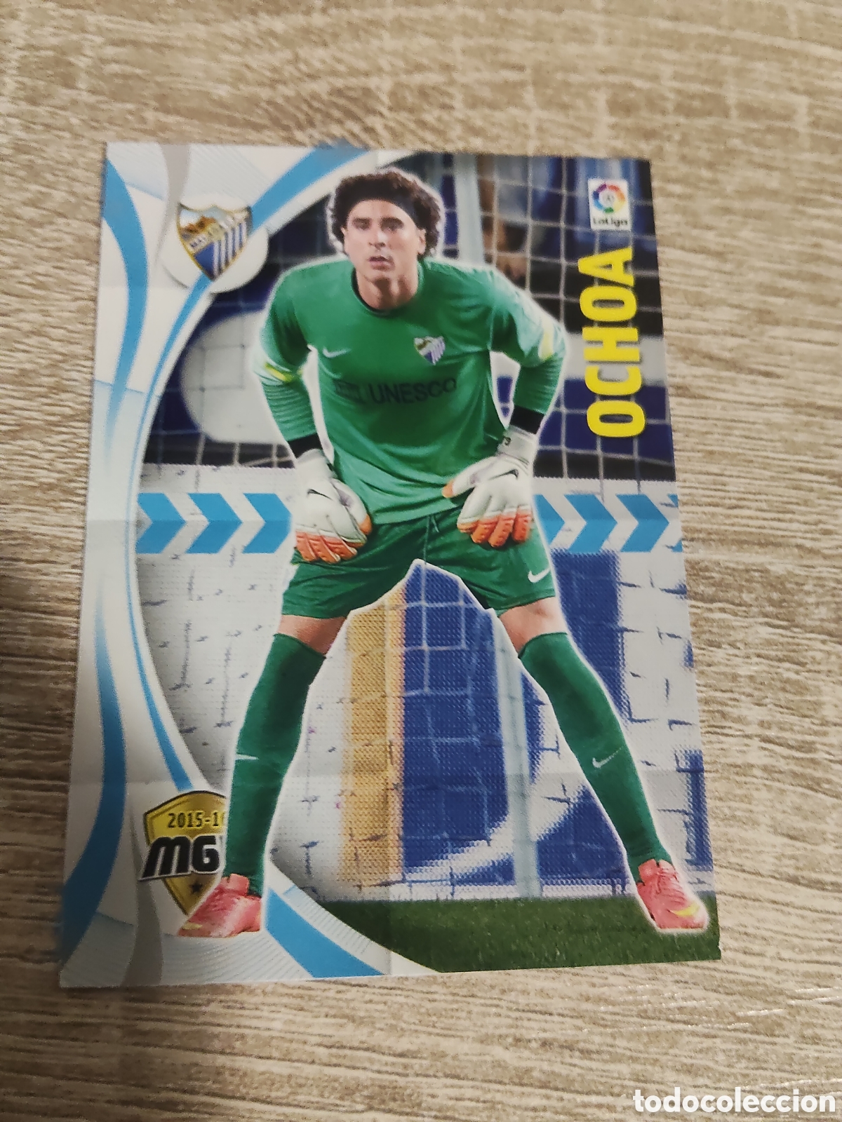 Cromos de f&uacute;tbol: Panini Megacracks 2015 2016 15 16 355 Ochoa M&aacute;laga