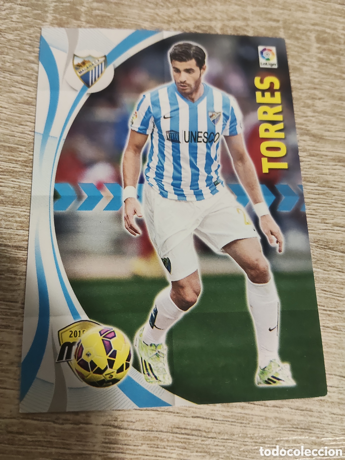 Cromos de f&uacute;tbol: Panini Megacracks 2015 2016 15 16 362 Torres M&aacute;laga