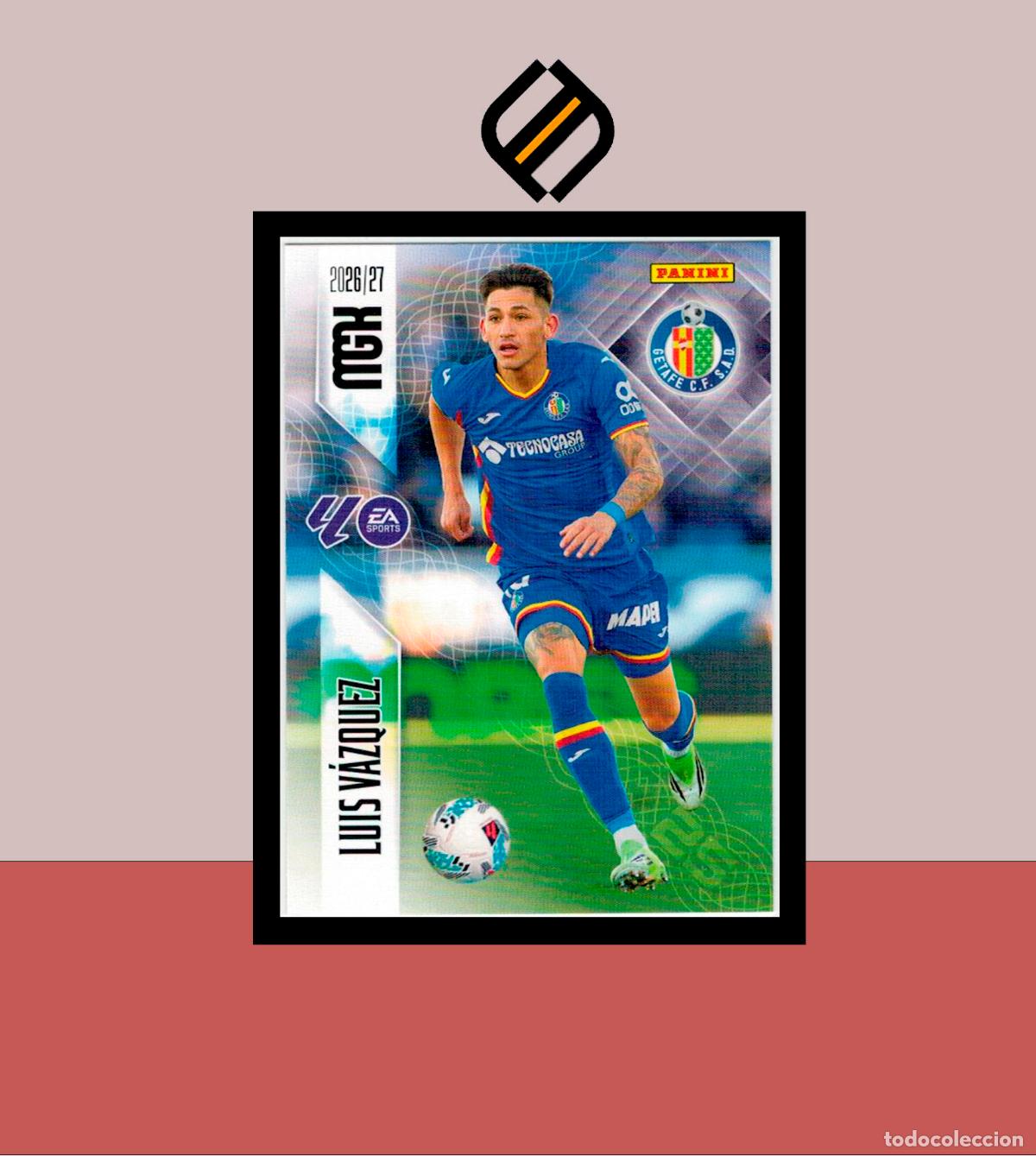 Cromos de f&uacute;tbol: MEGACRACKS 2026 2027 26 27 PANINI N&ordm; 196 LUIS V&Aacute;ZQUEZ GETAFE COLECCI&Oacute;N ALB&Uacute;M MGK