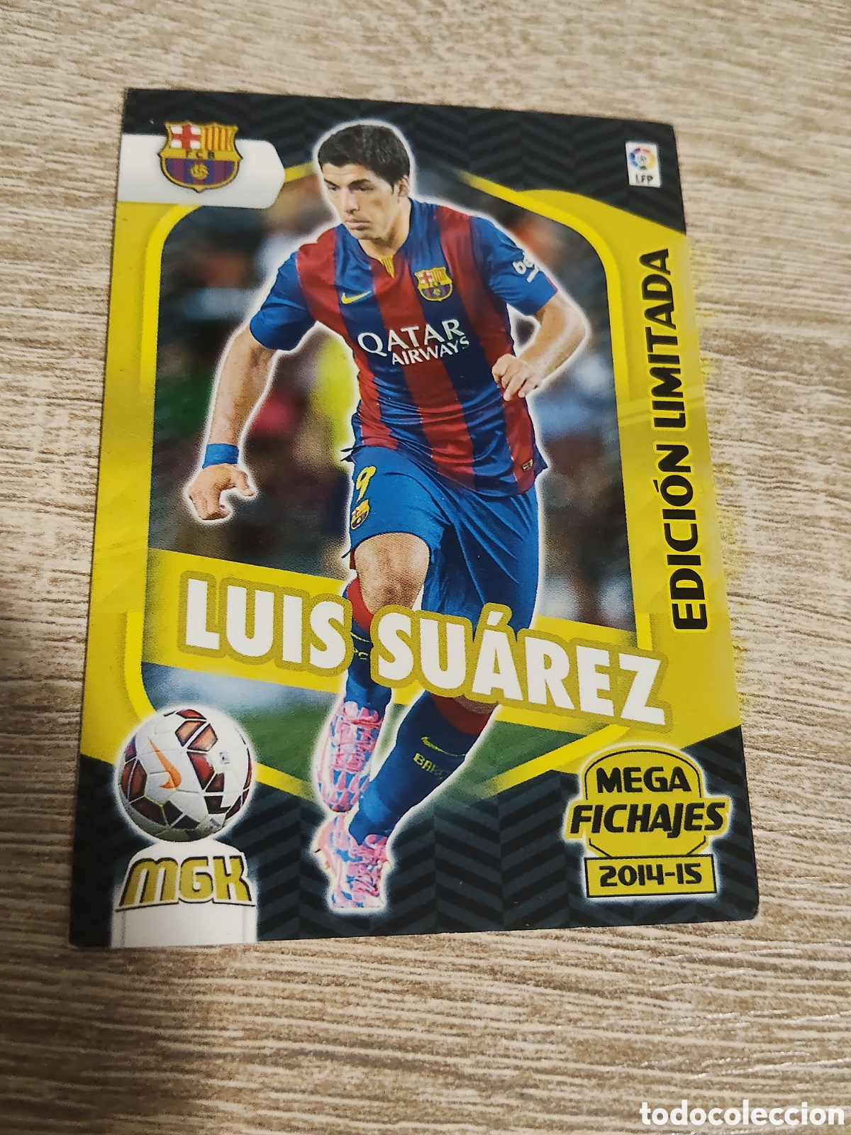 Cromos de f&uacute;tbol: Panini Megacracks 2014 2015 14 15 509 Luis Su&aacute;rez Barcelona edici&oacute;n limitada