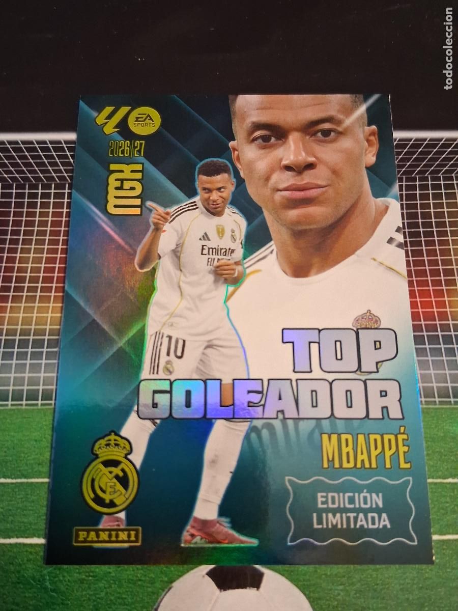 Cromos de f&uacute;tbol: MBAPPE REAL MADRID TOP GOLEADOR EDICION LIMITADA CROMOS MEGACRACKS LIGA FUTBOL 2026 2027 26 27