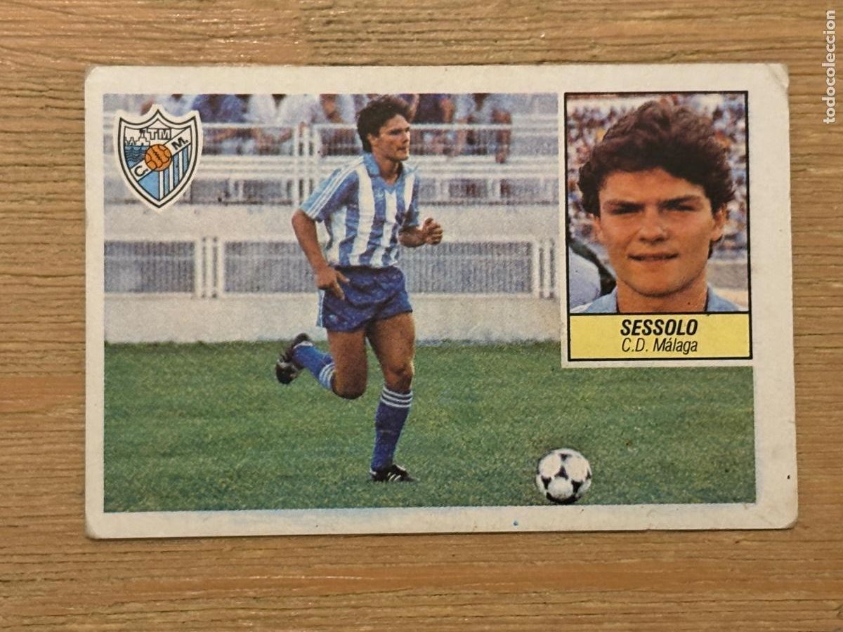 Fu&szlig;ball-Sticker: 37. CROMO SIN PEGAR NUNCA PEGADO SESSOLO MALAGA &Uacute;LTIMO FICHAJE N 24 ALBUM ESTE LIGA 84-85 1984-85
