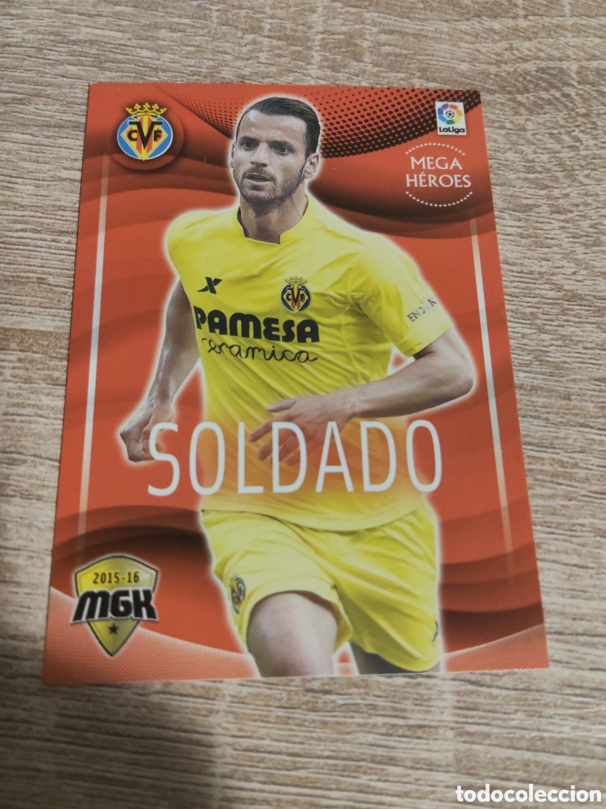 Cromos de f&uacute;tbol: Panini Megacracks 2015 2016 15 16 539 bis Soldado Villarreal